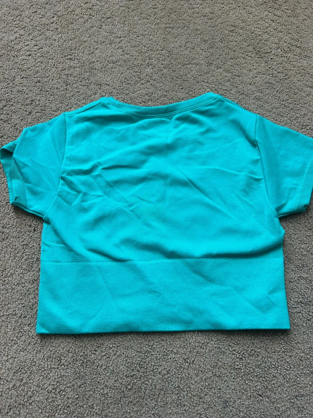 Offline by Aerie Short Sleeve Knit Top in Teal - Picture 2 of 3